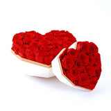 Forever Blossom Handmade Preserved Rose Heart Shape Gift Box