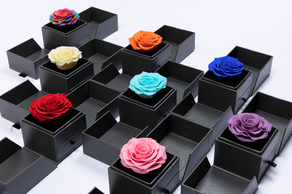 Forever Blossom Handmade Preserved Rose Jewery Gift Box