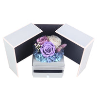 Forever Blossom Handmade Preserved Flower Rose Jewelry Gift Box